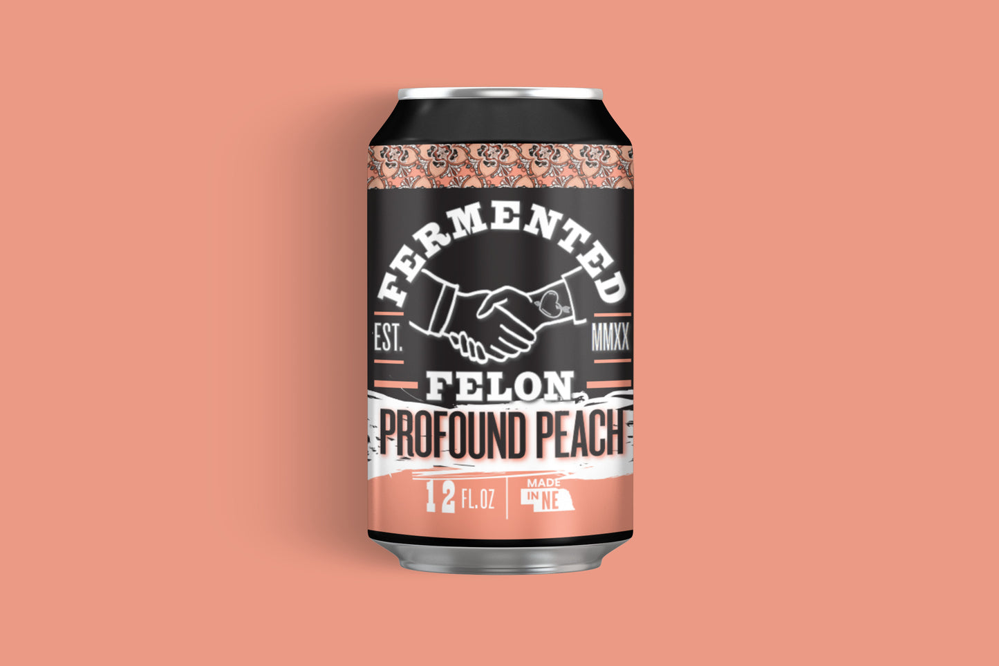 Profound Peach Kombucha Can