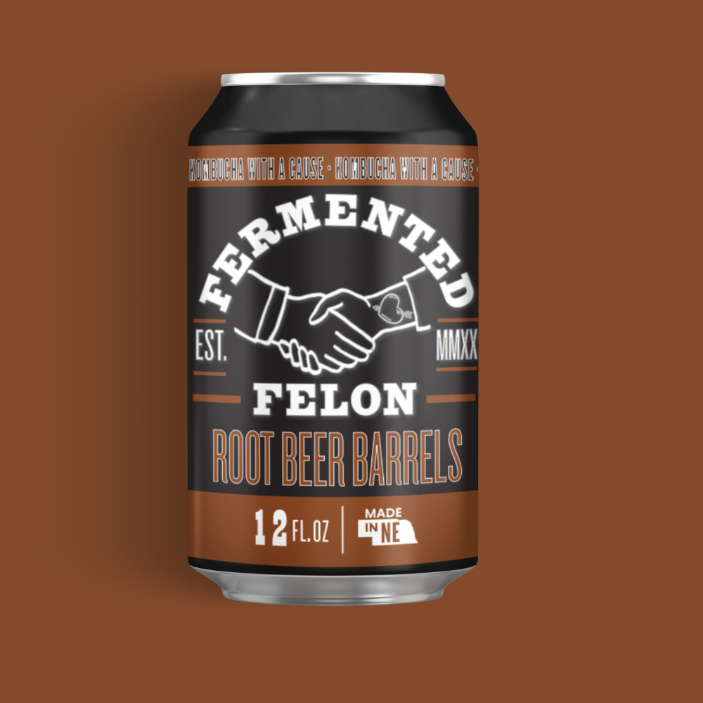 Root Beer Kombucha by Fermented Felon Healthy For Your Gut Probiotic Soda