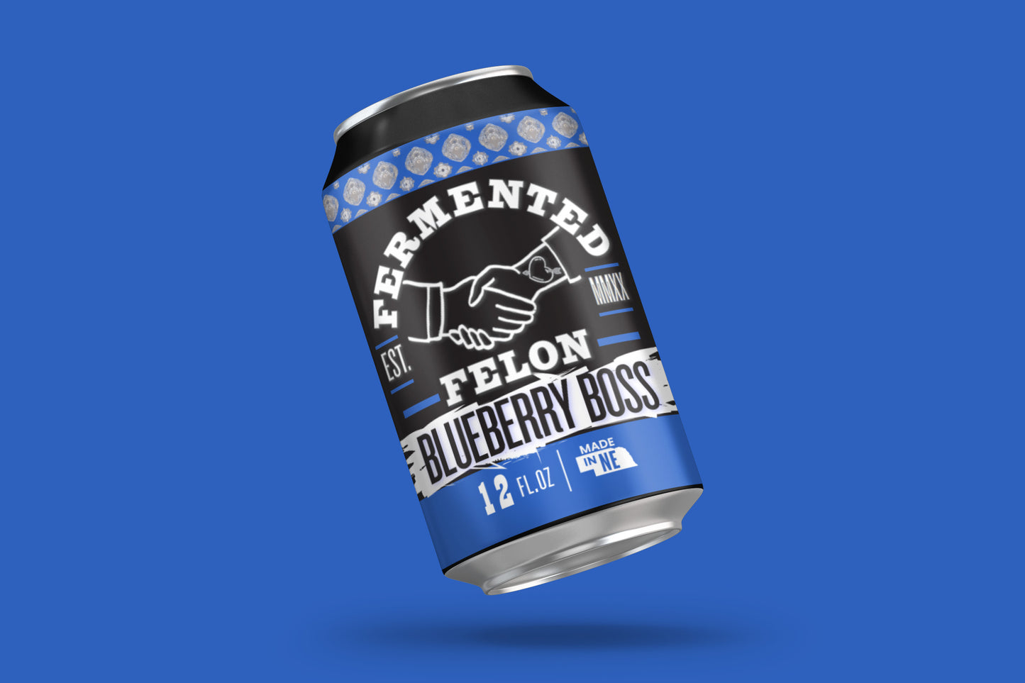 Blueberry Boss Kombucha Can