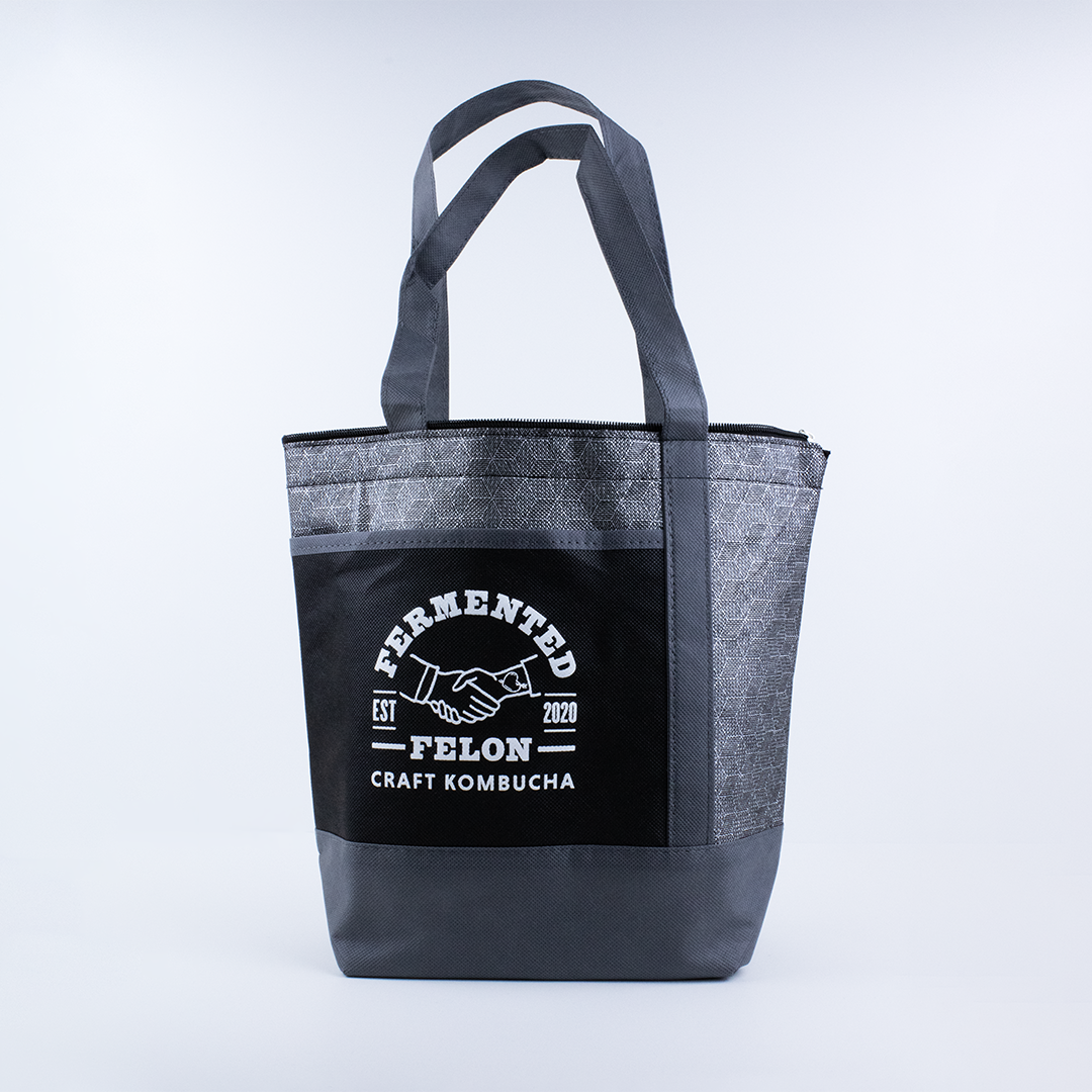 Cooler bag for Fermented Felon craft kombuchas